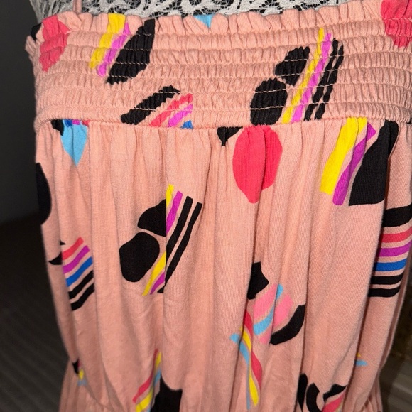 Target Take pride women’s long a-line maxi dress coral multicolor print Sz:L - Picture 2 of 8